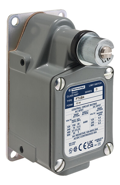 9007FTUB1 - Limit switch, 9007, 600 VAC 12amp t+ft +options