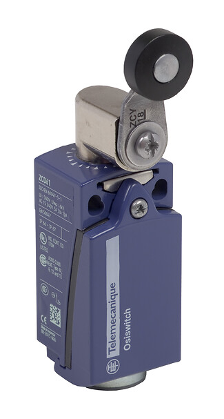 ルビッチ・タッチ XCKD6118G11 - Limit switch XCKD, roller lever, 1NC+1NO, gold