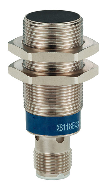 Inductive sensor XS1 M18, L50mm, brass, Sn8mm, 12..24VDC, M12