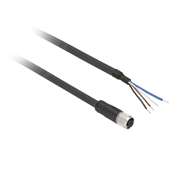 XZCP0941L5 - Pre wired connectors XZ, straight female, M8, 4