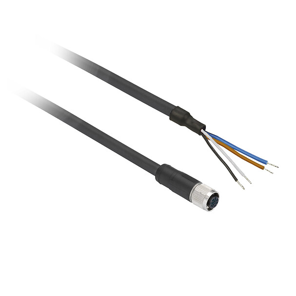 XZCP1141L10 - Pre wired connectors XZ, straight female, M12